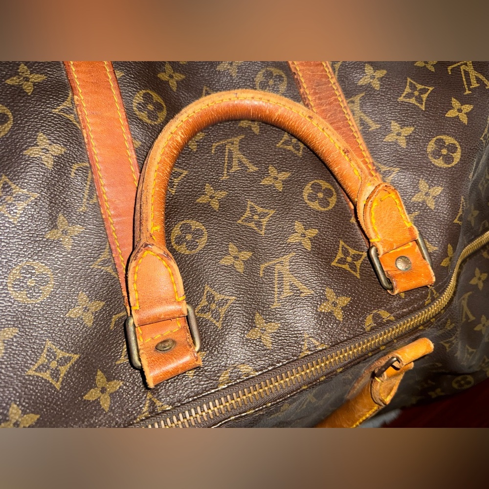 Large Louis Vuitton Brown Monogram duffle Bag - Picture 6 of 12